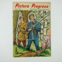 Picture Progress v3 #2 Comic Book Lewis &amp; Clark October Gilberton Vintage 1955 - £15.97 GBP