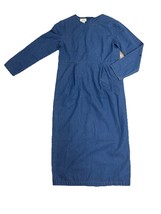 Talbots Sz 10 Denim Dress Long Sleeve Dress Ranch Western Country Cowgir... - $34.53