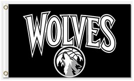 Minnesota Timberwolves Flag 3x5ft Banner Polyester Basketball wolves008 - $17.99