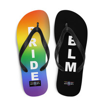 65 MCMLXV Unisex LGBT Pride Black Lives Matter Flip-Flops - $25.00
