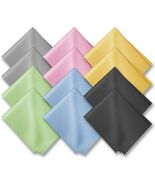 12PC Microfiber Cleaning Cloth for Glasses (6&quot;x7&quot;) Premium Soft Eyeglass... - $6.43