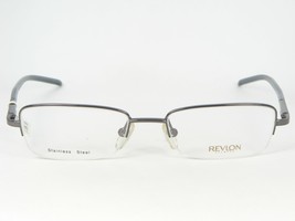 Revlon RV 020 C10 Glänzend Gunmetal Brille Metall Rahmen 49-17-130mm - £66.42 GBP