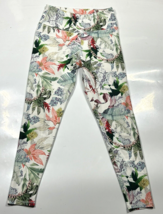 BCBGMaxAzria Floral Cropped Capri Workout Leggings In Color Tropical Medium - £19.42 GBP