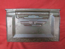 Vintage AMMO Box US Military Ammunition Modern US Cal 50M2 - £47.06 GBP