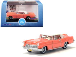 1956 Lincoln Continental Mark II Island Coral with Starmist White Top 1/87 (HO)  - £18.87 GBP