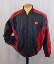 Steve &amp; Barry&#39;s Large Leather Like   Canada Hockey Athletic Jacket - $15.83