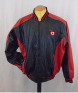 Steve &amp; Barry&#39;s Large Leather Like   Canada Hockey Athletic Jacket - £12.45 GBP