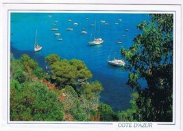 France Postcard Cote D&#39;Azur Calanque en Mediterranee Sailboats - £2.21 GBP