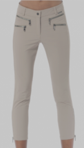 MDC 4way stretch double zip cropped pants taupe Pant w/zippers Women Siz... - $217.80