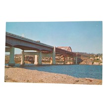 Postcard Sakonnet Bridge Between Tiverton Rhode Island And Fall River MA Chrome - £5.21 GBP