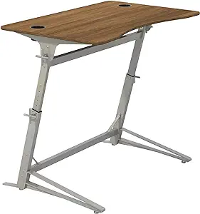Products 1959Wl Verve Standing Height-Adjustable Desk, Walnut/Natural - £574.07 GBP