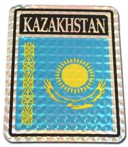 K&#39;s Novelties Wholesale Lot 12 Kazakhstan Country Flag Reflective Decal ... - £10.28 GBP