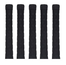 Non Slip Cricket bat Handle Black Grip Extra Tacky (Pack of 5) FREE SHIPPNG - £17.04 GBP