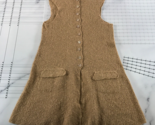 Jane Wheeler Tank Dress Medium Beige Seed Stitch Linen Blend Art to Wear... - £116.76 GBP