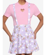 Hello Kitty X Pusheen Lavender Balloon Suspender Skirt SMALL - £31.46 GBP