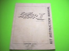 Street Fighter II Original 1990 Video Arcade Game Kit Installation Manual - £12.26 GBP
