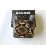 Snake skin men&#39;s wallet genuine Natural Color witthh red wallet - $33.00