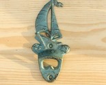 Wall Mount Bottle Opener Sail Boat Nautical Bar Decor Beer Pop Home Beac... - £11.00 GBP