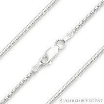 Italy 925 Sterling Silver 1.4mm 8-Sided Snake Link Italian Chain Necklace - £25.53 GBP+