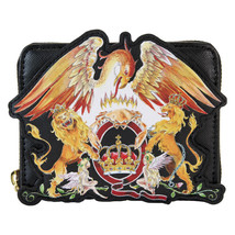 Queen Logo Crest Zip Around Wallet - $90.07 CAD