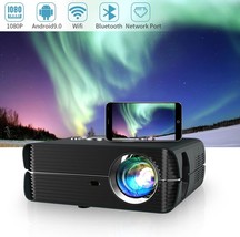 8500L Native 1080P Wifi Bluetooth Projector, Built-In Android 9.0 Tv Projector - £162.09 GBP