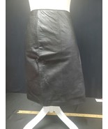 Lauren Ralph Lauren Crocodile Alligator Embossed Leather Skirt Size 8 - €52,36 EUR