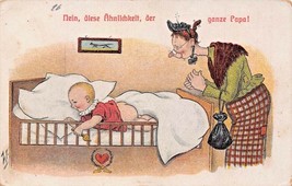 Hein Diese ähnlichkeit Der Ganze PAPA-BABY Butt Like Papa~German Comic Postcard - £5.20 GBP