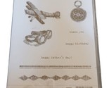Stampin Up Plane And Simple Rubber Stamps Retired Border Flying Goggles ... - $5.31