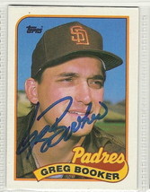 greg booker signed Autographed card 1989 topps - £7.62 GBP