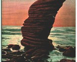 Probile Rock La Jolla Beach San Diego California CA UNP Unused DB Postca... - $9.85