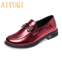 Women Shoes Spring New Women Real Leather Shoes British Style Fashion Large Size - £76.64 GBP