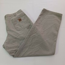 Carhartt B11-DES Dungaree Fit Mens 36×34 Fits 36×31 Carpenter Beige Rugged Jeans image 2