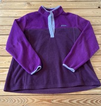 Columbia Women’s 1/2 Snap Fleece Jacket Size 1X Purple E11 - £17.00 GBP