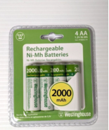 Westinghouse AA Rechargeable Ni-Mh Batteries 4 Pack 1.2V 2000mAh Landsca... - $20.33 CAD