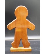 Vtg Gingerbread Man Stained Undecorated Christmas Winter Holiday Table D... - €25,76 EUR