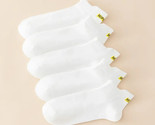 5pairs Unisex Letter Graphic &quot;HOPE&quot; Ankle Crew Socks (Size 6-9) &quot;WHITE&quot; ... - $8.59