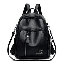 Elegant Big Size Lychee Pattern Backpack Women  Pu Leather Back Bag Female Large - £40.87 GBP