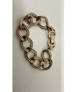 Vintage Signed Sperry Chunky Gold Tone Metal Link Bracelet - $42.52