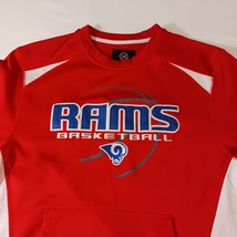 X-Grain Eagle Rams Basketball #25 Men's Red & White Sweatshirt Long Sleeve Sz S image 6