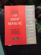 1970 Ford Car Volume 5 Shop MANUAL Vintage car automobile repair - $39.99