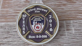 FDNY Fire Department City Of New York 23rd Street Fire 50 Years Challenge Coin - $34.64