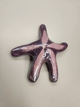 Blue Sky Starfish Decor Home Wall Art Decoration Purple Ceramic Sea Creature - £6.04 GBP