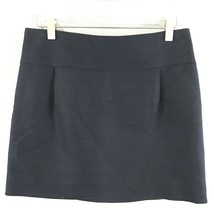 J. Crew Skirt Navy Blue 100% Cotton Career Casual Straight Short Lined SZ 4 - £26.30 GBP