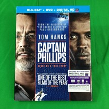 Captain Phillips - 2013 - Combo Blu/Ray DVD Pack W/Slipcover - Rated PG 13 Used - £3.99 GBP