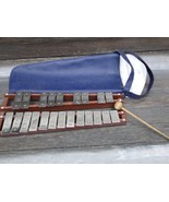 Vintage Soviet USSR Metallophone Xylophone with 1 Mallet &amp; Case - $28.68