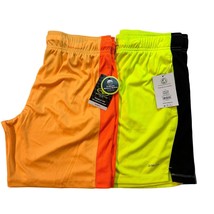 Athletic Works Boys Athletic Shorts Bundle of 2, Neon Yellow Orange L Husky NWT - £7.86 GBP