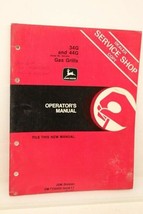 John Deere 34G 44G Gas Grill SER #450,000- Operators Manual OM-TY20550 I... - $10.75