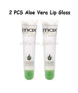 2 PCS Max Cherimoya Aloe Vera Clear Lip Polish Lip Gloss Lip Moisturizing  - $5.86 CAD