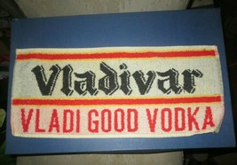 Vladivar Vladi Good Vodka Bar Towel Pub Beer 8&quot; x 19&quot; Vintage Advertising - £11.16 GBP