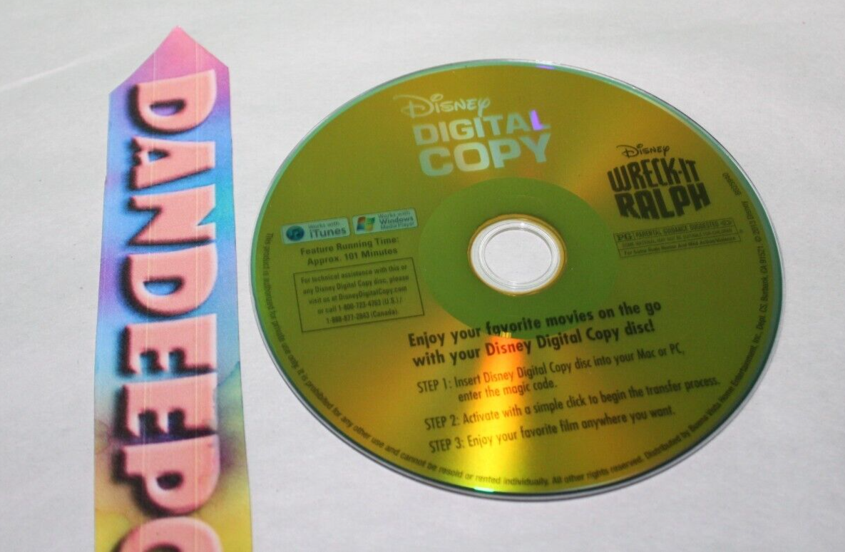 Primary image for Disney Wreck It Ralph Digital Disc Only DVD Movie Loose